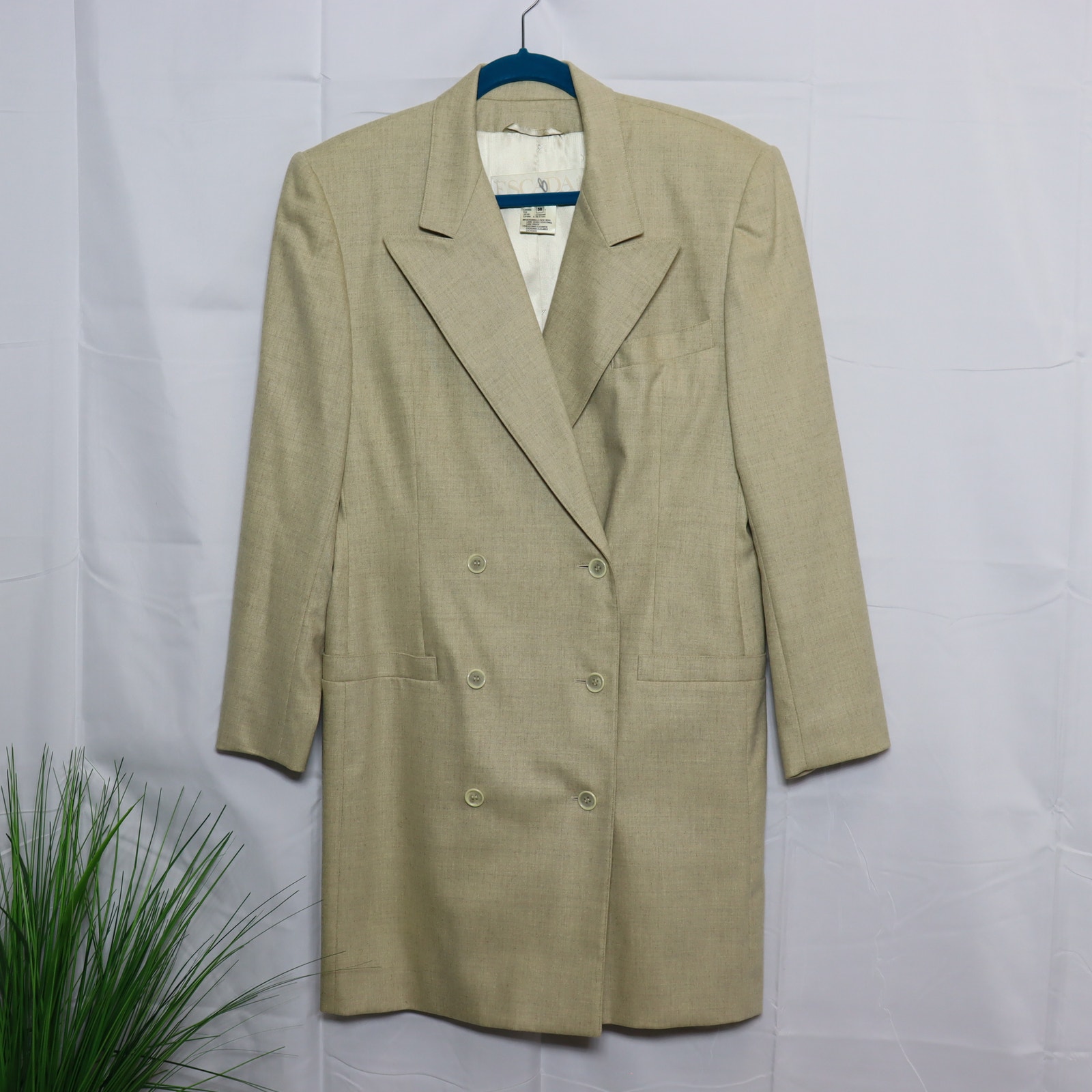 Escada Margaretha Ley Wool Cashmere Blazer Coat Size 38/Us 6-8